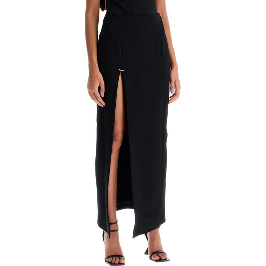 Mugler long skirt with piercing detail Skirts Mugler