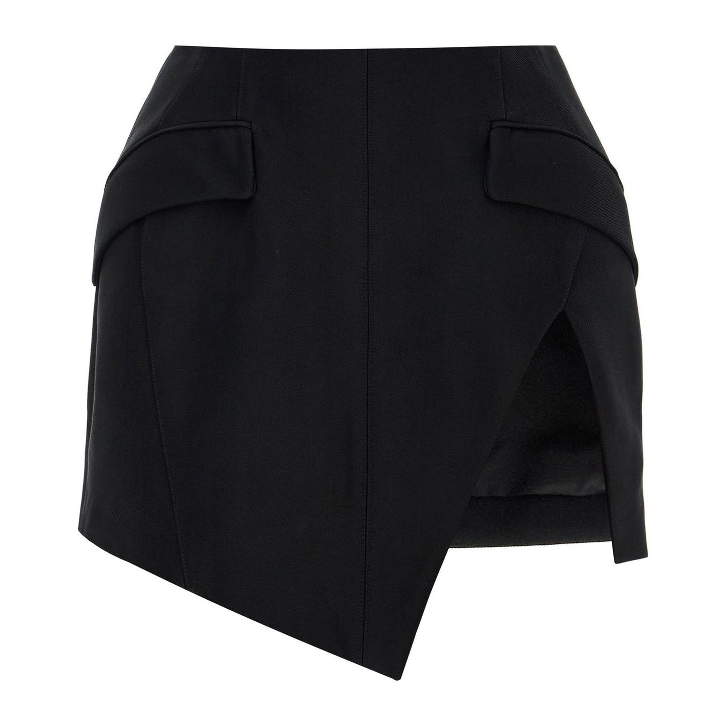 Mugler asymmetric mini skirt with slit Skirts Mugler