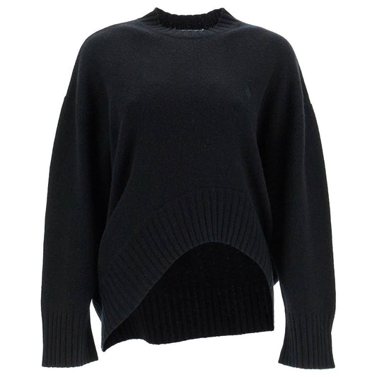 The Attico asymmetric wool and cashmere pullover Knitwear The Attico