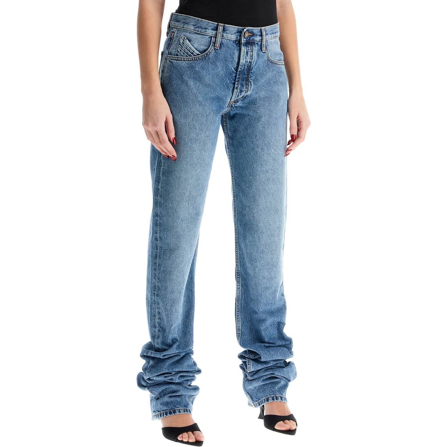 The Attico extra long denim jeans for tall individuals Jeans The Attico