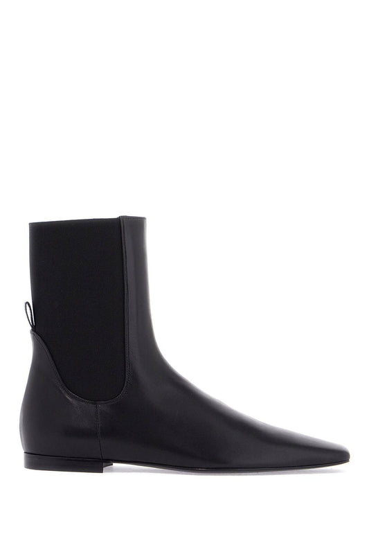 Toteme shiny black leather chelsea boots with rubber sole Boots Toteme