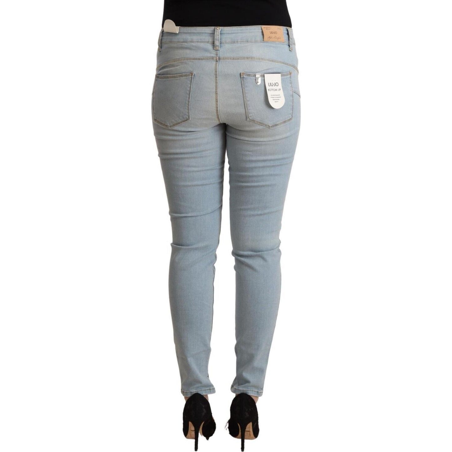 Liu Jo Light Blue Mid Waist Skinny Denim Liu Jo