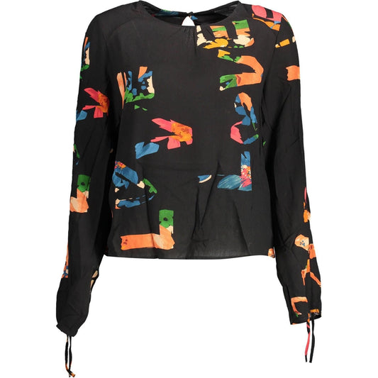 Desigual Black Viscose Women Sweater Desigual