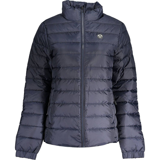 North Sails Chic Water-Resistant Blue Jacket with Eco-Conscious Appeal North Sails