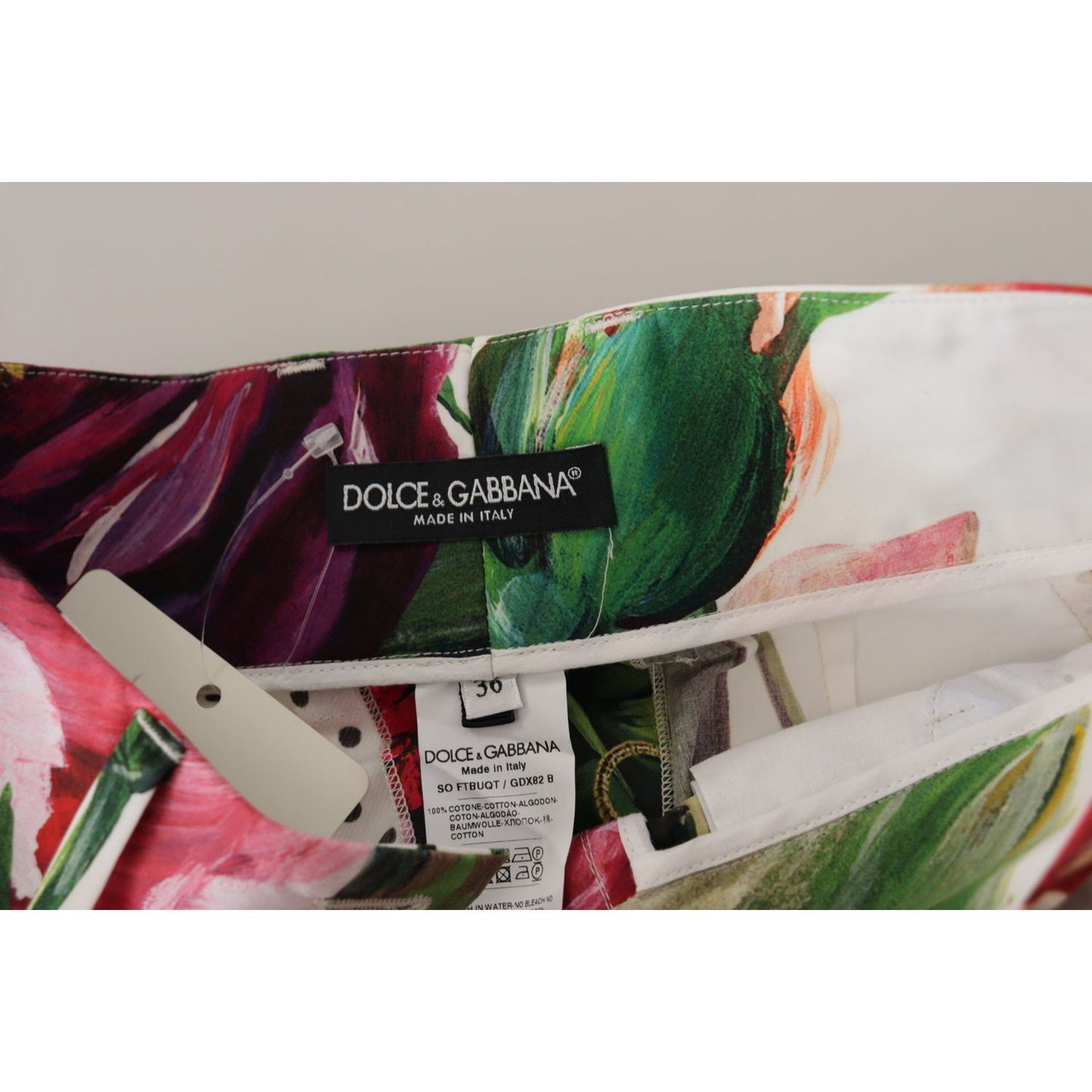 Dolce & Gabbana Multicolor High Waist Hot Pants Shorts