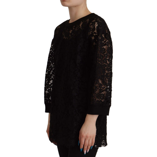 Dolce & Gabbana Elegant Black Long Sleeve Blouse Top Dolce & Gabbana