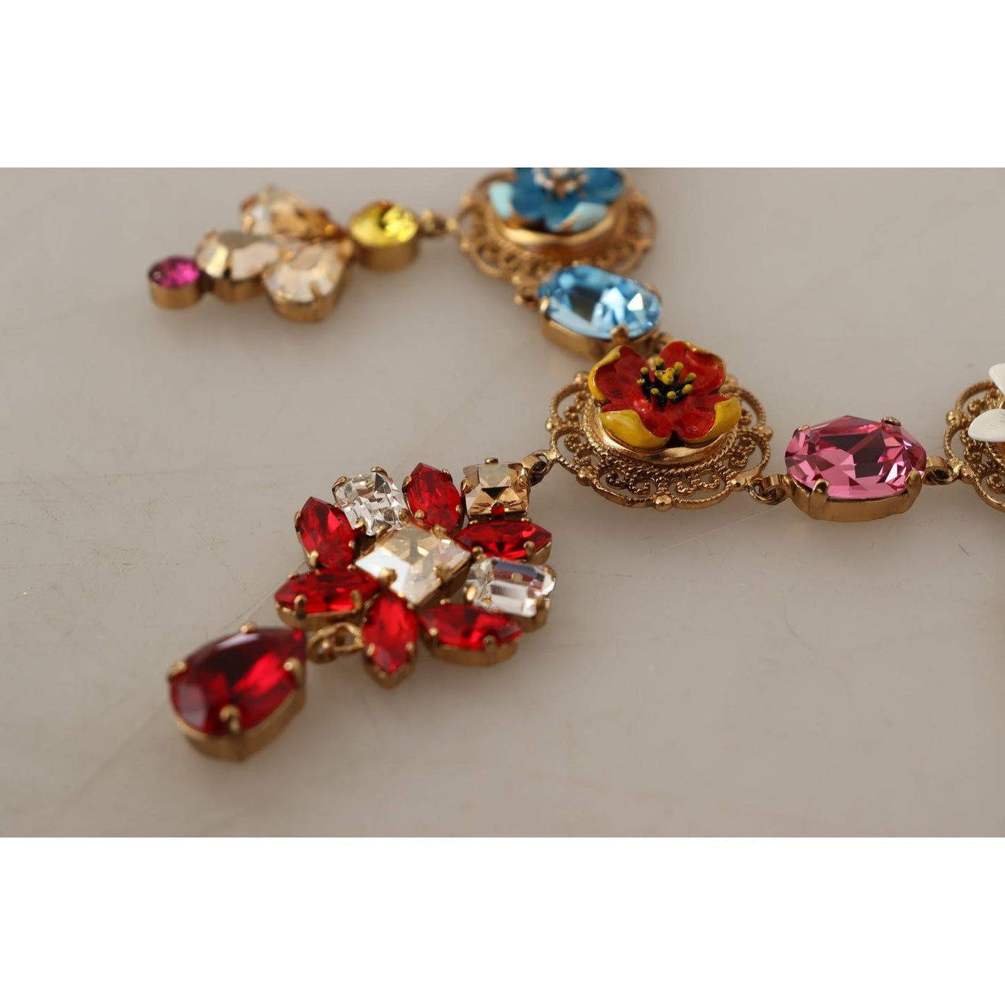 Dolce & Gabbana Elegant Floral Statement Necklace WOMAN NECKLACE Dolce & Gabbana