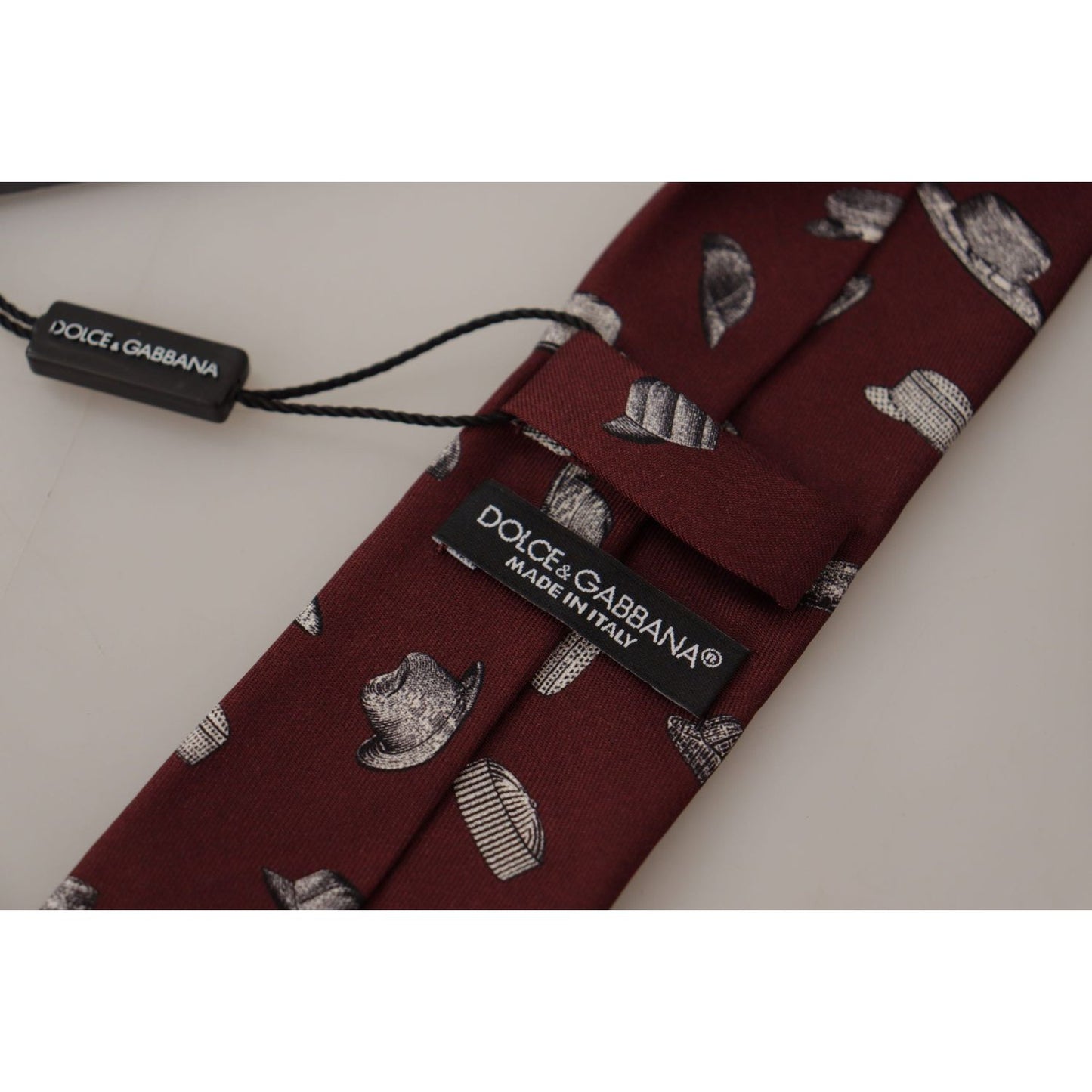 Dolce & Gabbana Maroon Elegance Silk Tie Dolce & Gabbana