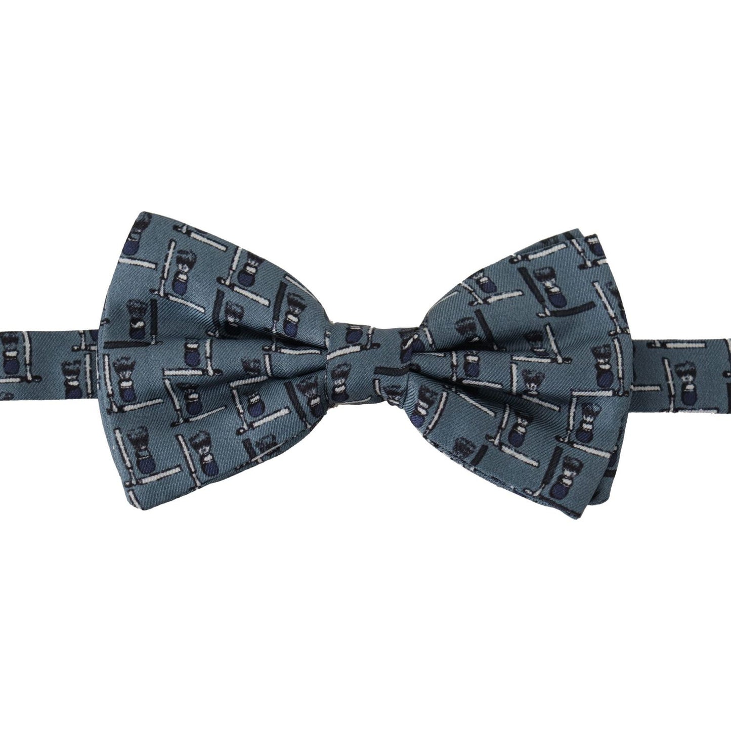 Dolce & Gabbana Elegant Silk Blue Bow Tie Dolce & Gabbana