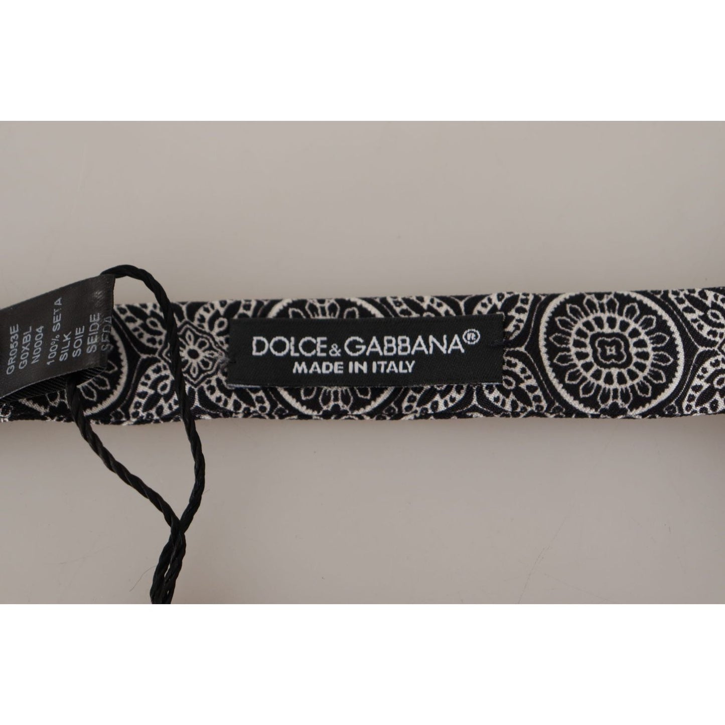 Dolce & Gabbana Elegant Black Silk Bow Tie Dolce & Gabbana