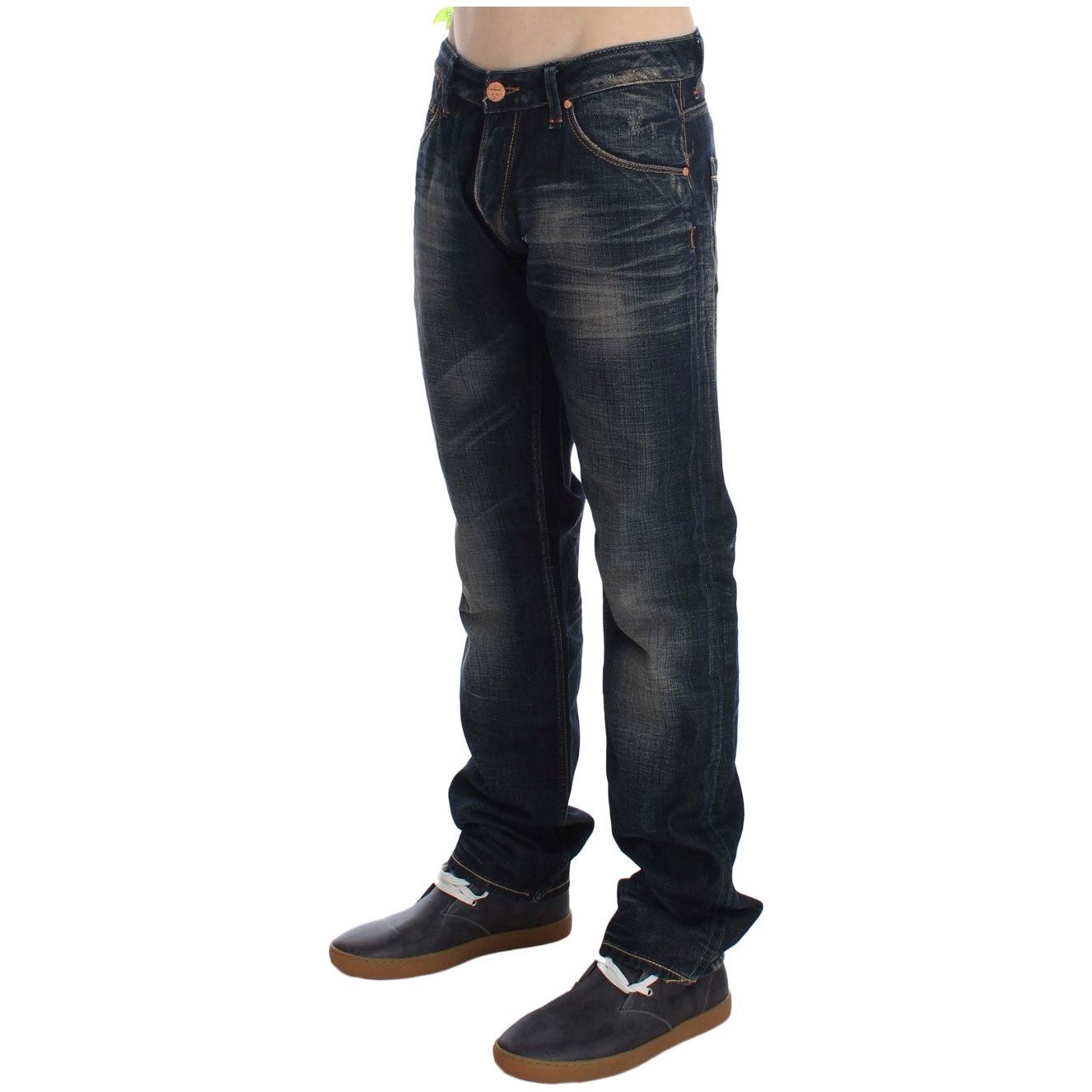 Acht Elegant Straight Fit Low Waist Men's Jeans Acht