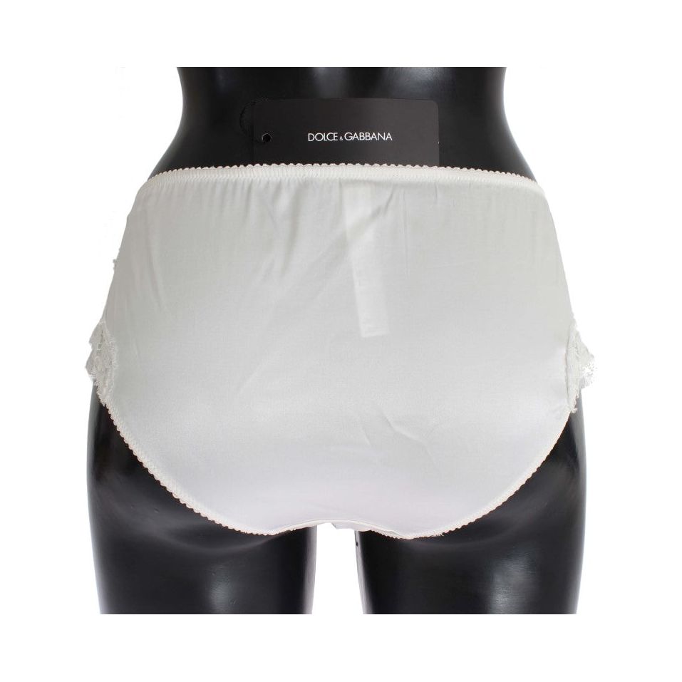 Dolce & Gabbana Elegant White Silk Blend Underwear Dolce & Gabbana