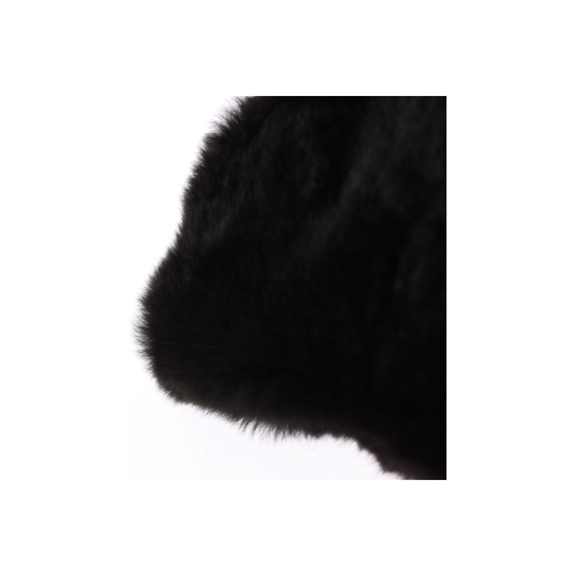 Dolce & Gabbana Chic Black Weasel Fur Hooded Scarf Wrap Hood Scarf Dolce & Gabbana