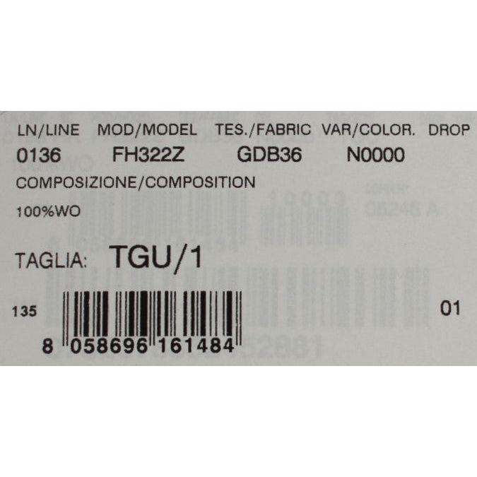 Dolce & Gabbana Black Wool White Floral Gold Leaf Hat