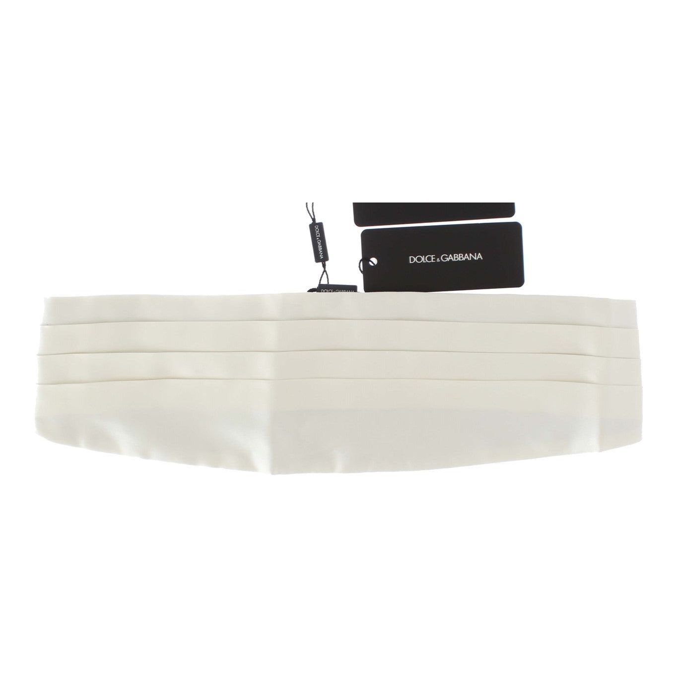 Dolce & Gabbana Exclusive White Silk Cummerbund Dolce & Gabbana