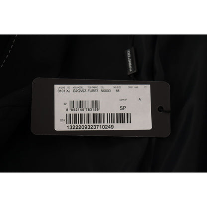 Dolce & Gabbana Black Double Breasted Coat Blazer Jacket