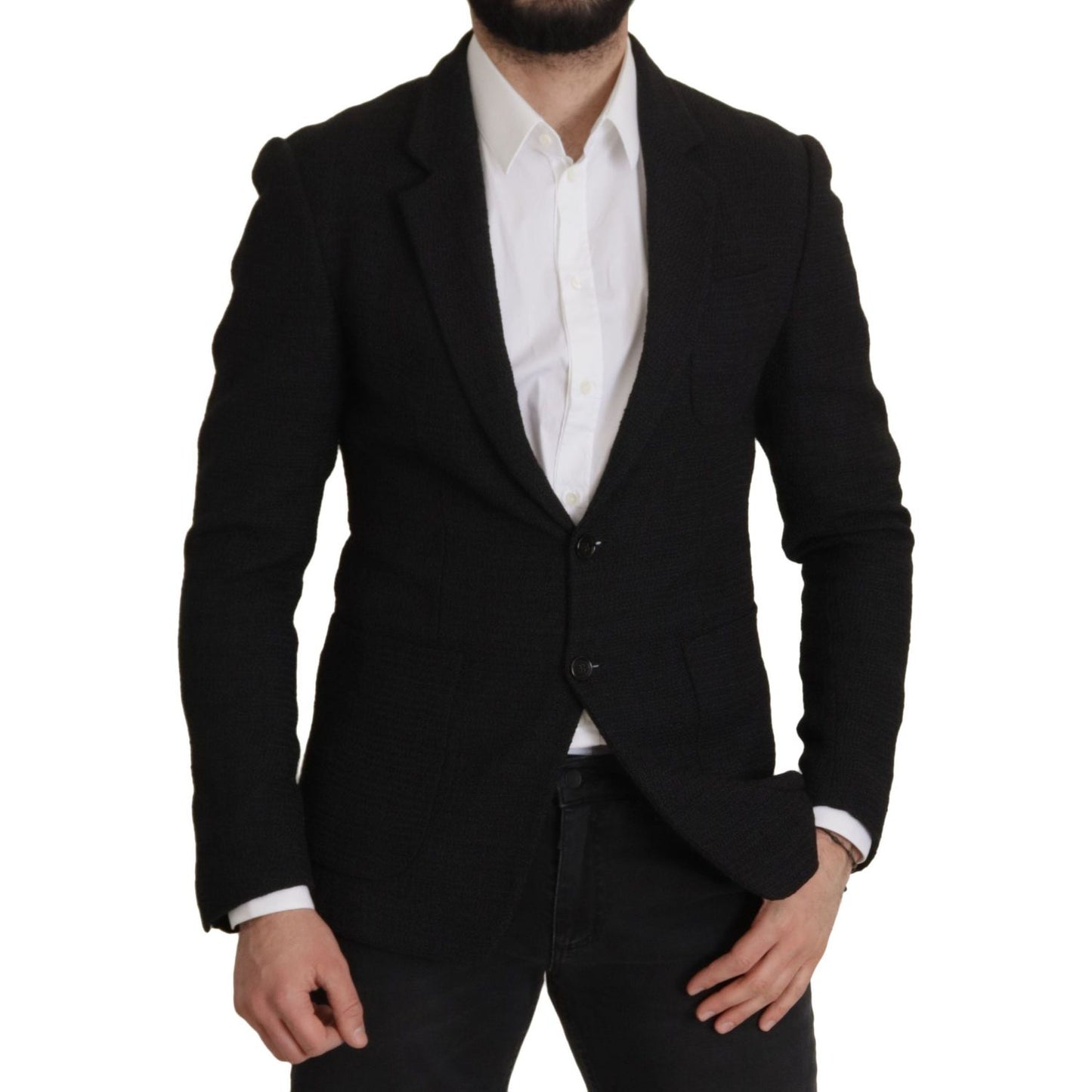 Dolce & Gabbana Elegant Single Breasted Wool Blazer Dolce & Gabbana