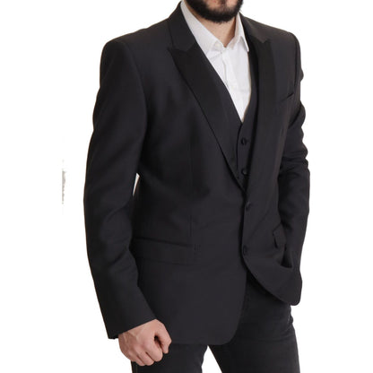 Dolce & Gabbana Dark Blue Single Breasted MARTINI Blazer