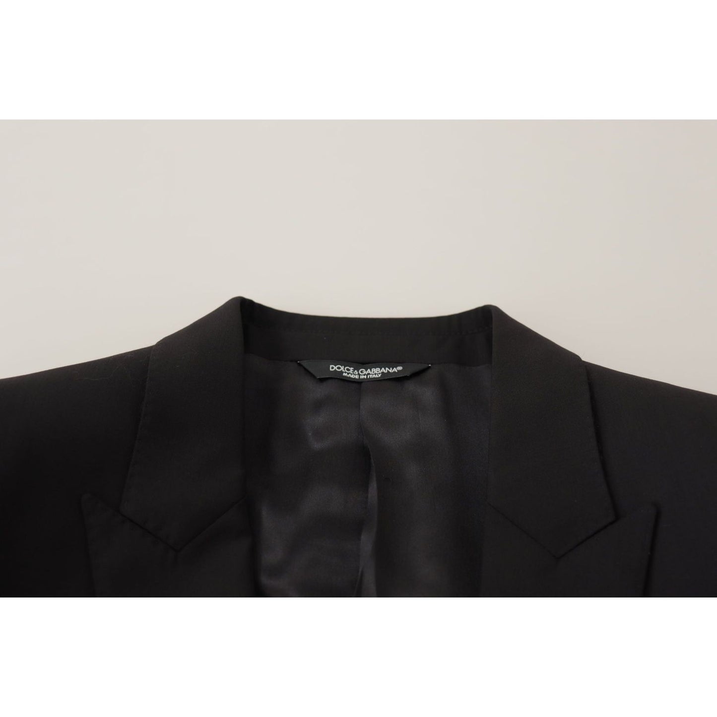 Dolce & Gabbana Black Single Breasted Jacket MARTINI Blazer