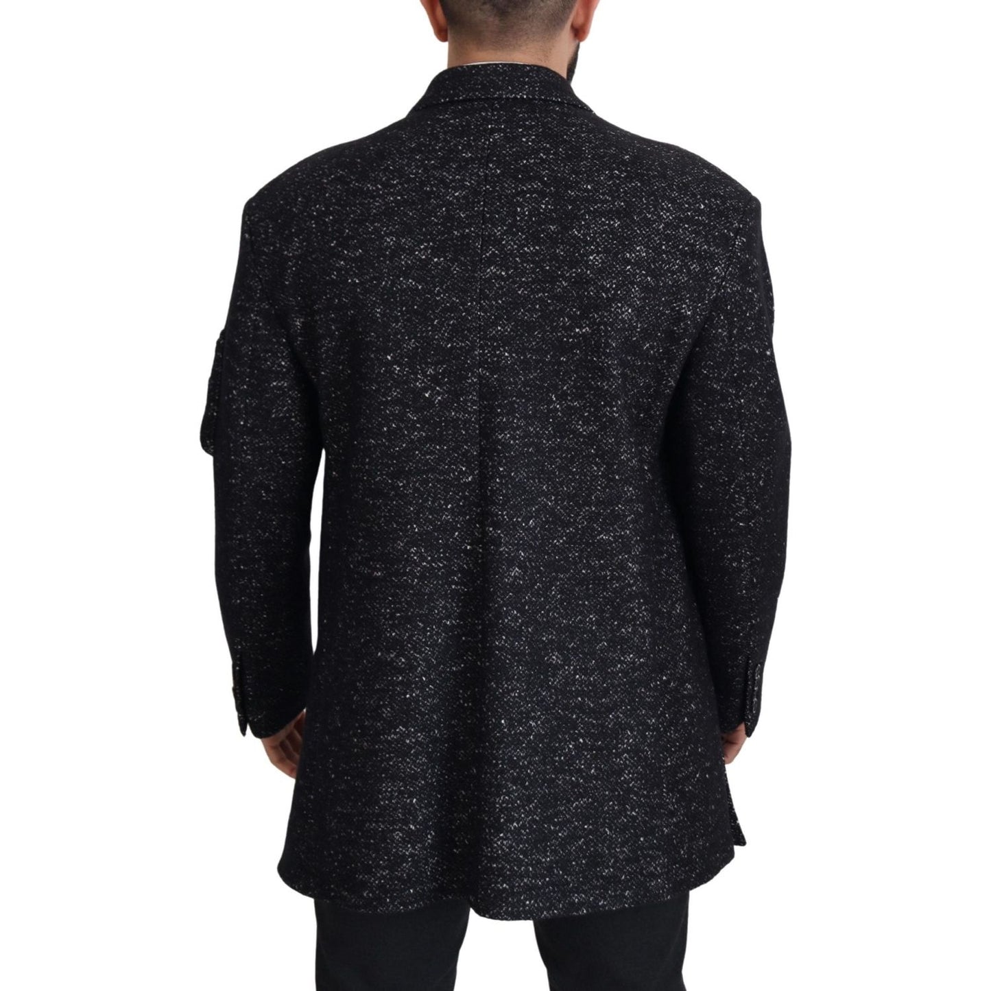 Dolce & Gabbana Sleek Patterned Wool Double Breasted Jacket Dolce & Gabbana