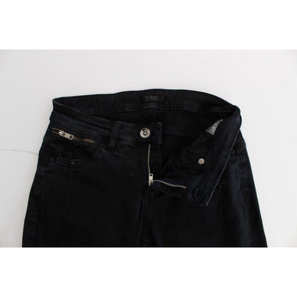 Costume National Black Cotton Slim Fit Denim Jeans