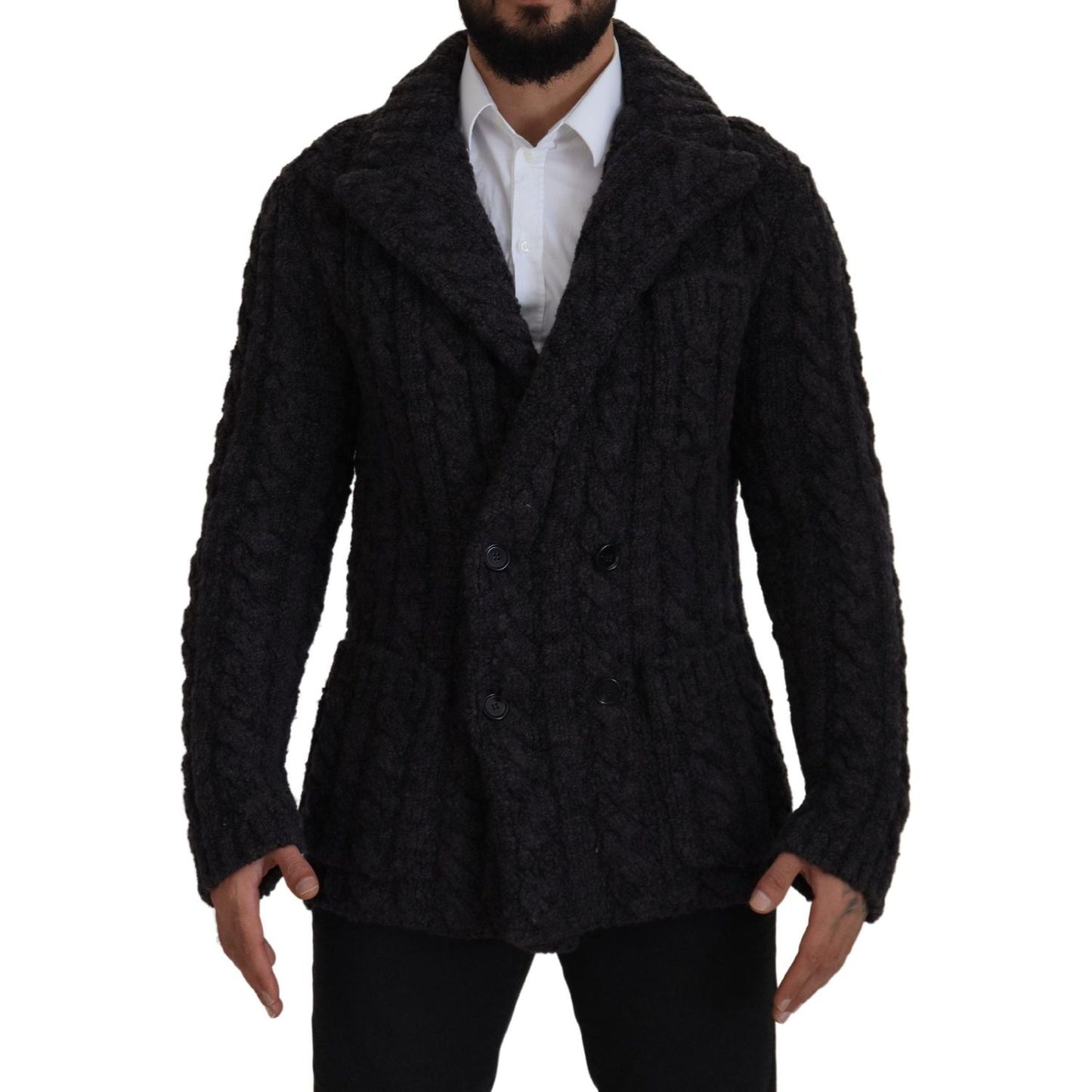 Dolce & Gabbana Elegant Double-Breasted Wool-Cashmere Coat Dolce & Gabbana