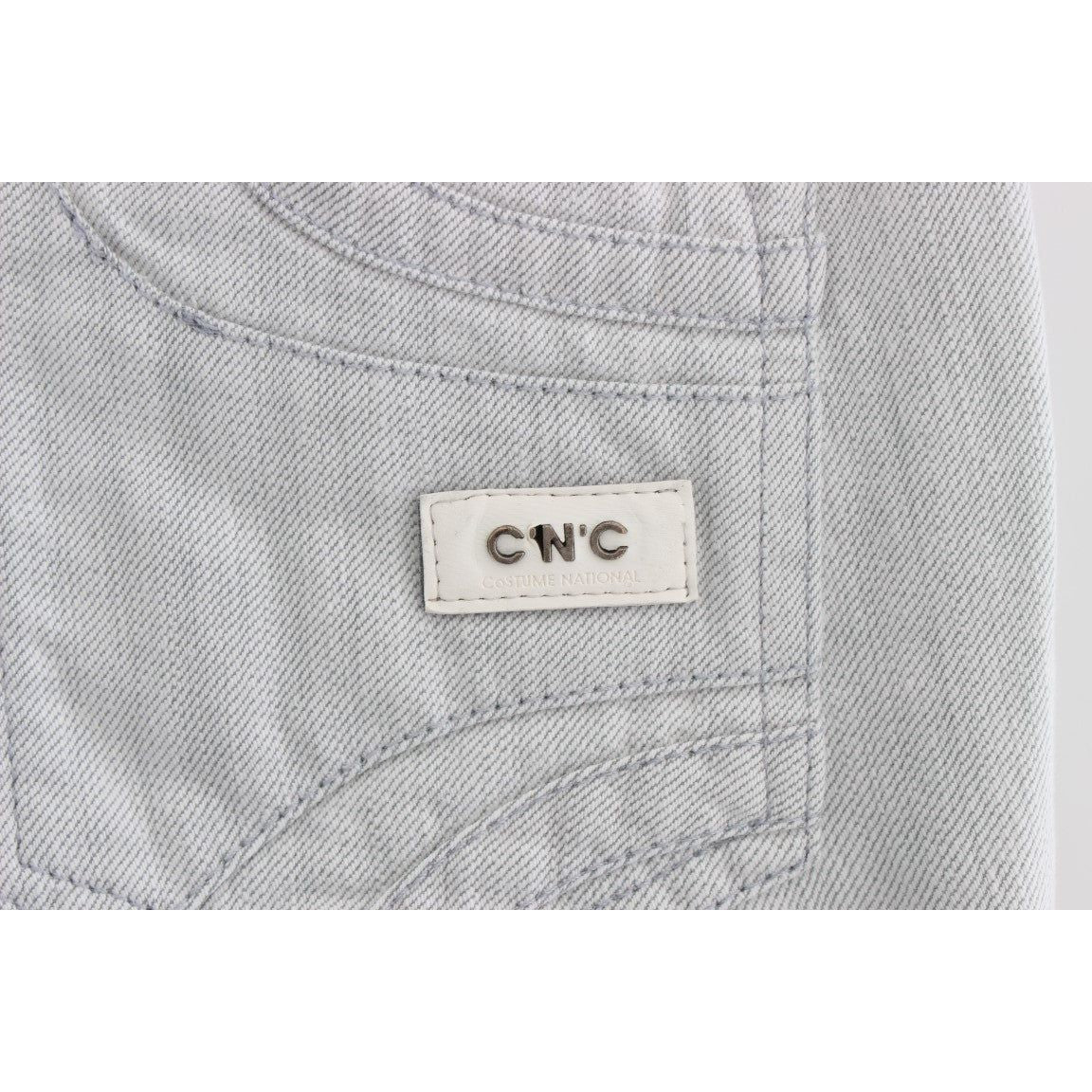 Costume National Chic Gray Slim Fit Designer Jeans Costume National