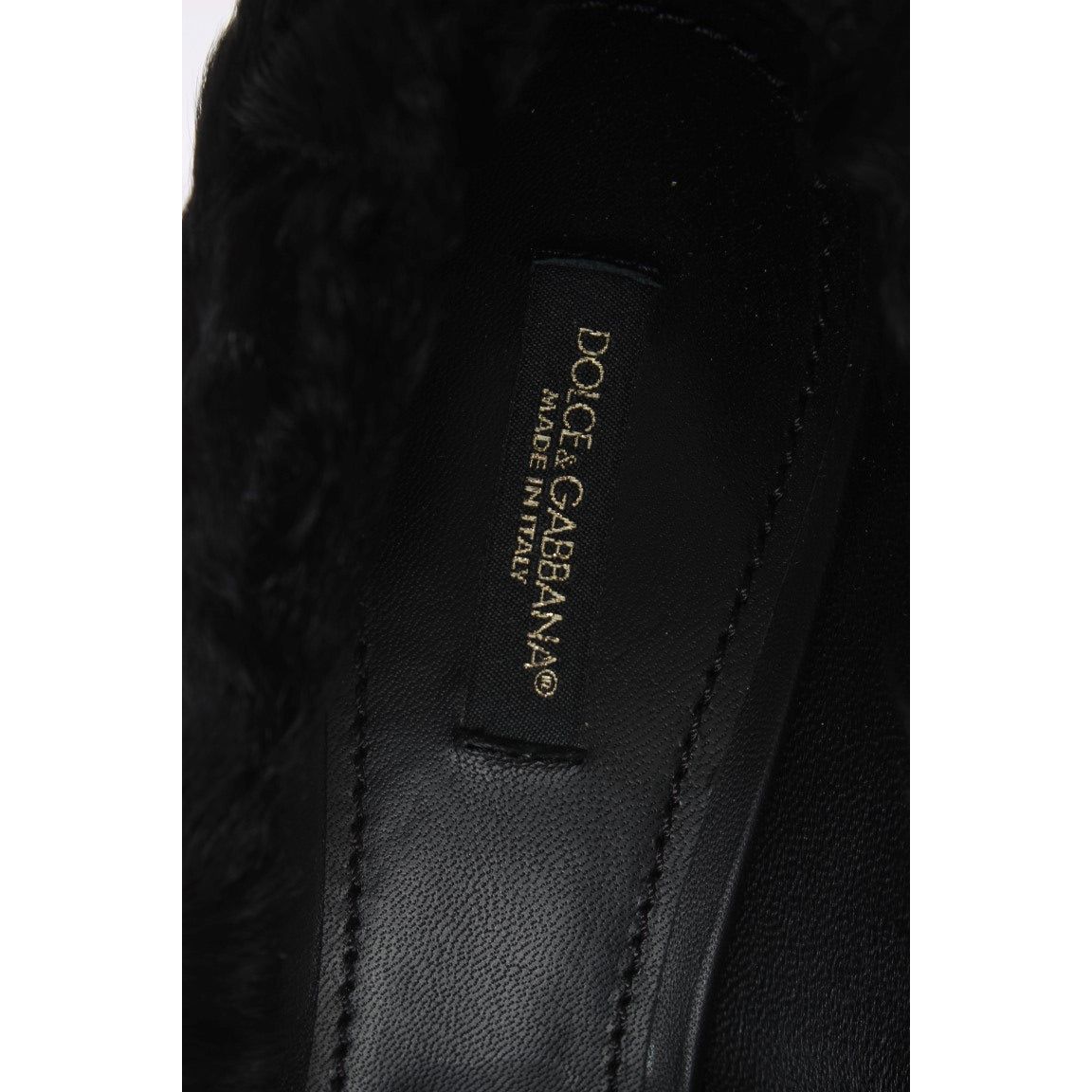 Dolce & Gabbana Elegant Pumps in Luxe Xiangao Fur Leather Dolce & Gabbana