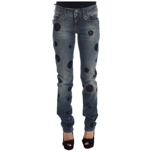 John Galliano Chic Slim Fit Bootcut Jeans in Blue Wash John Galliano