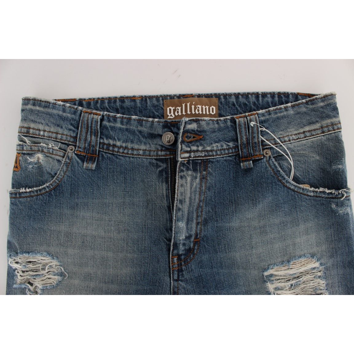 John Galliano Chic Boyfriend Blue Wash Jeans John Galliano