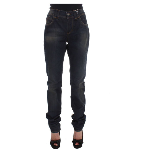 John Galliano Chic Boyfriend Fit Blue Jeans John Galliano