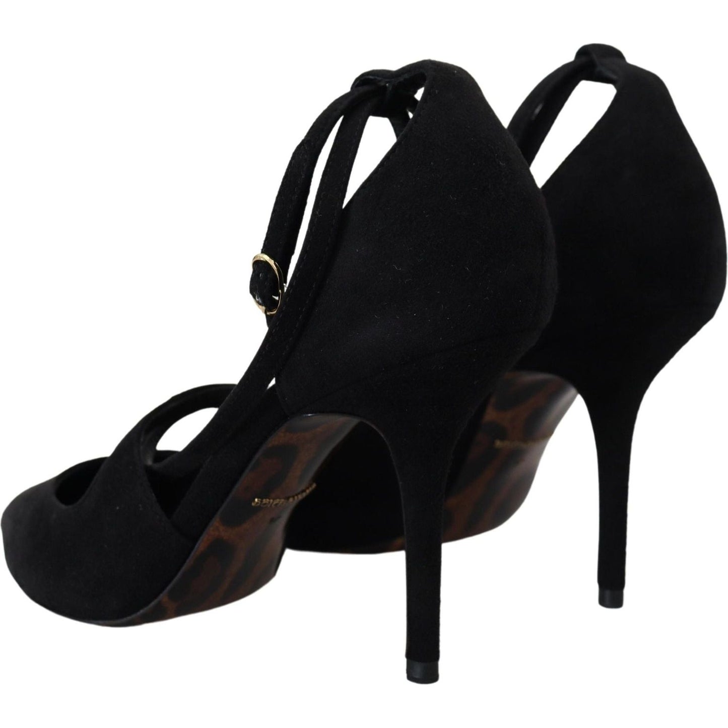 Dolce & Gabbana Elegant Ankle Strap Suede Heels Dolce & Gabbana