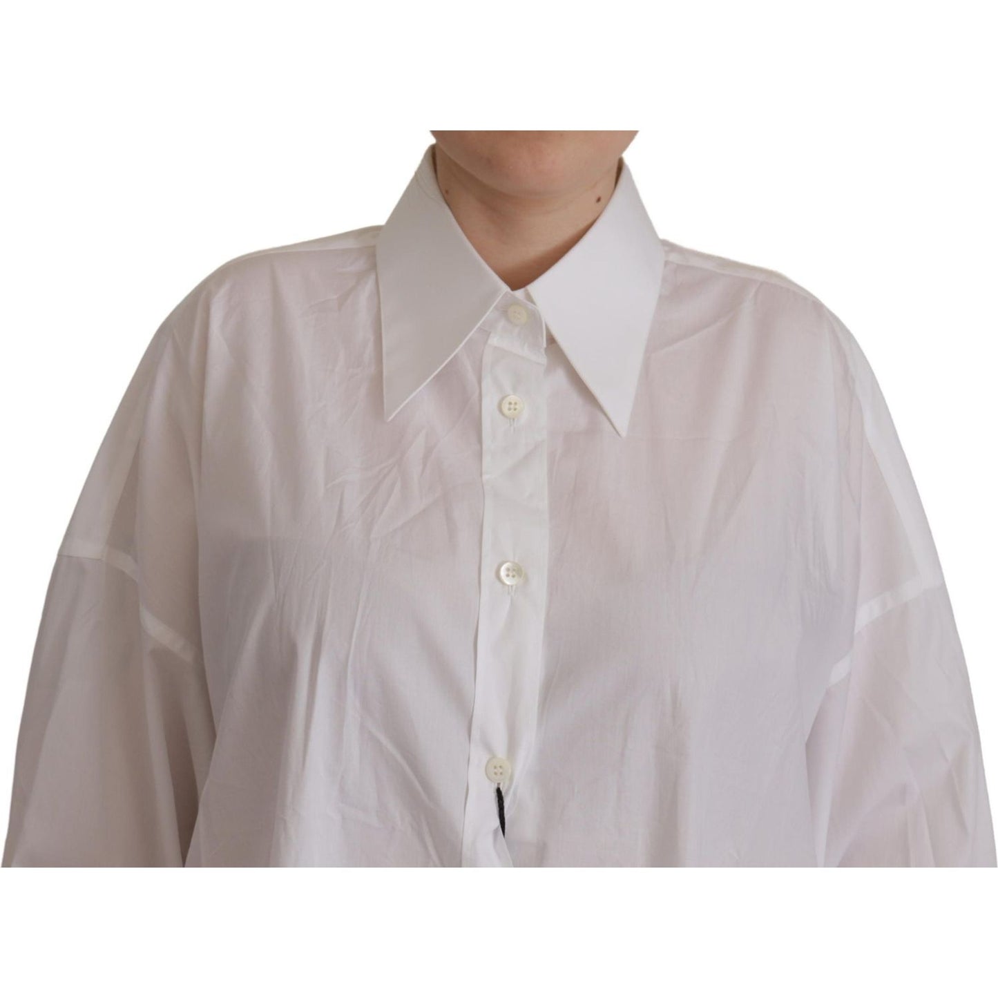 Dolce & Gabbana Elegant White Cotton Buttoned Shirt Dolce & Gabbana