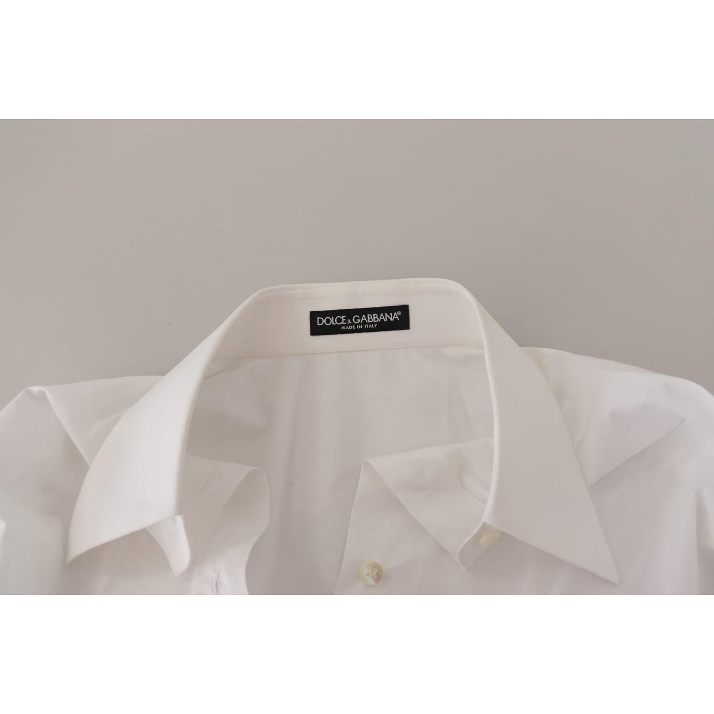 Dolce & Gabbana Elegant White Cotton Buttoned Shirt Dolce & Gabbana