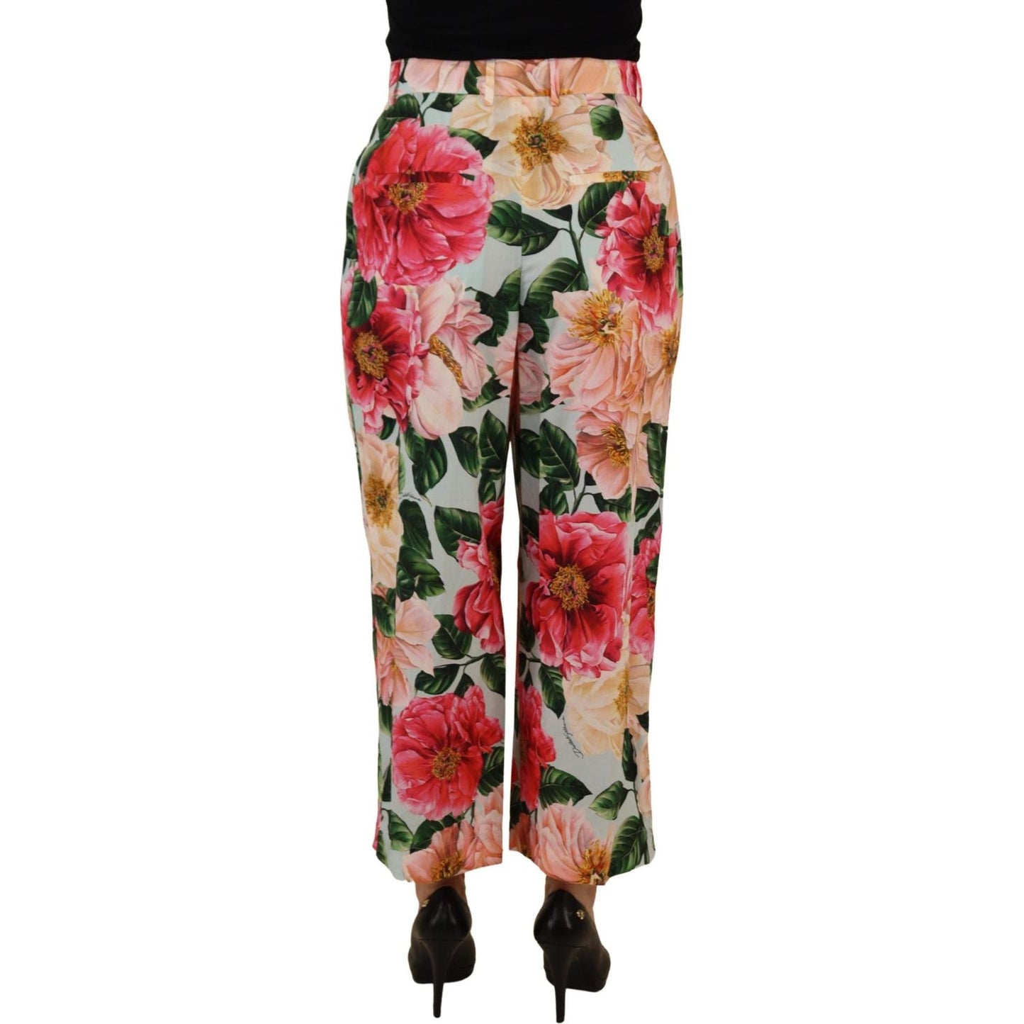 Dolce & Gabbana Exquisite Silk High Waist Pants Dolce & Gabbana