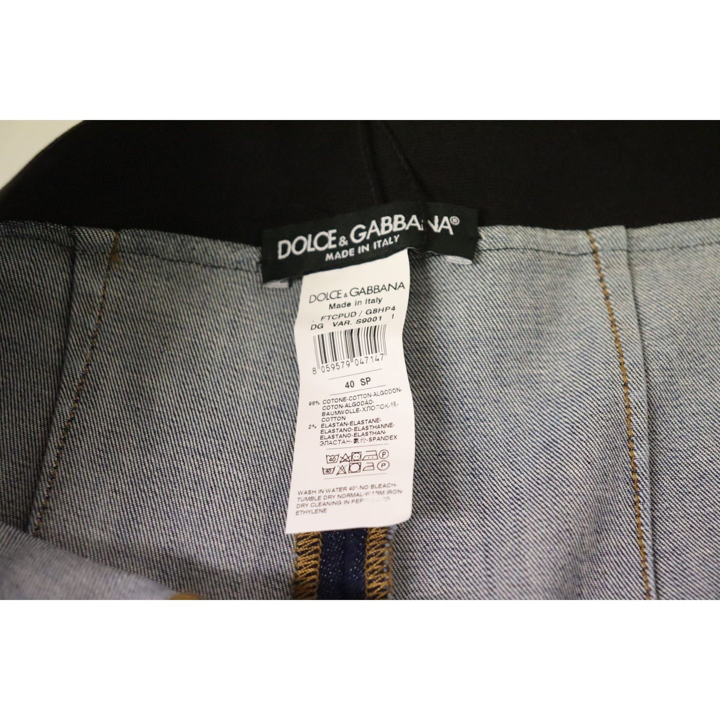 Dolce & Gabbana High Waist Skinny Denim The latest in style, these skinny jeans take it up a notch with a flattering high waist. Made of 98% cotton and 2% elastane, they offer a snug yet comfortable stretch fit. Country of origin: IT, you'll be donning a Dolce & Gabbana