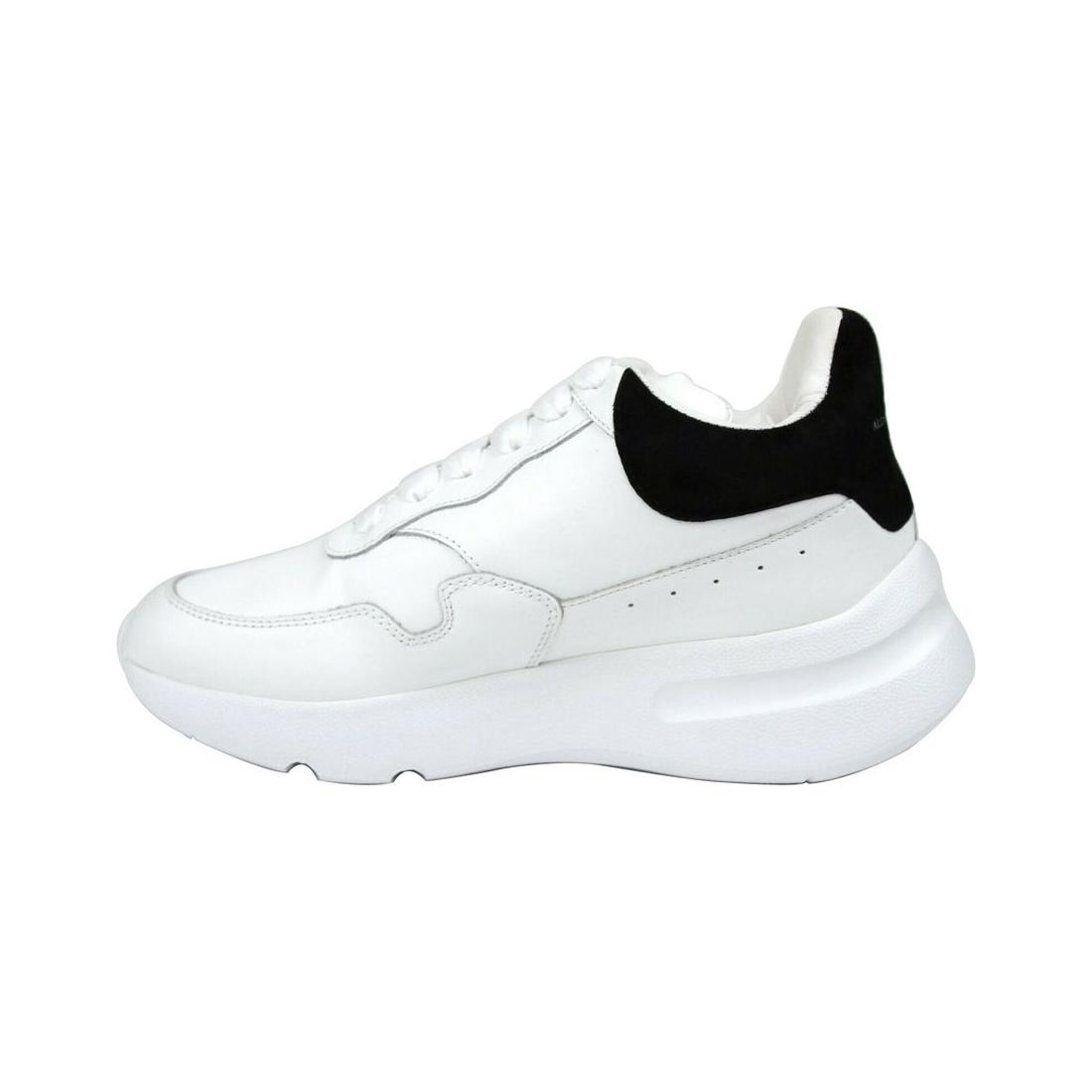 Alexander McQueen Women White Leather Suede Sneaker Alexander McQueen