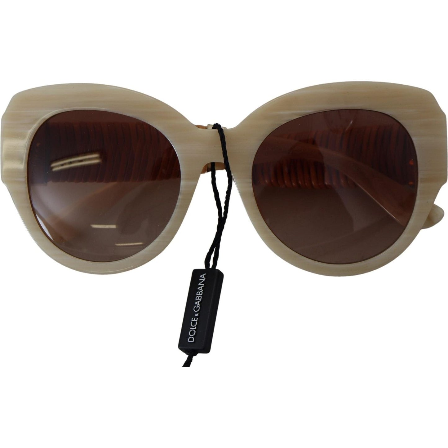 Dolce & Gabbana Beige Chic Acetate Women's Sunglasses Dolce & Gabbana