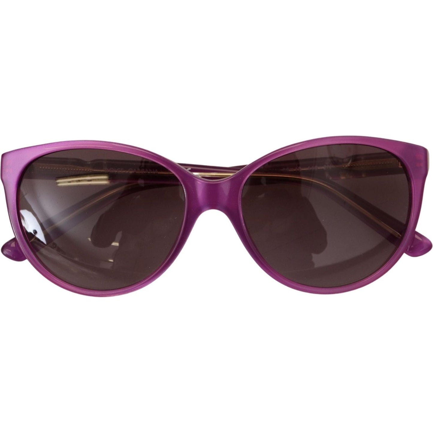 Dolce & Gabbana Chic Purple Acetate Round Sunglasses Dolce & Gabbana