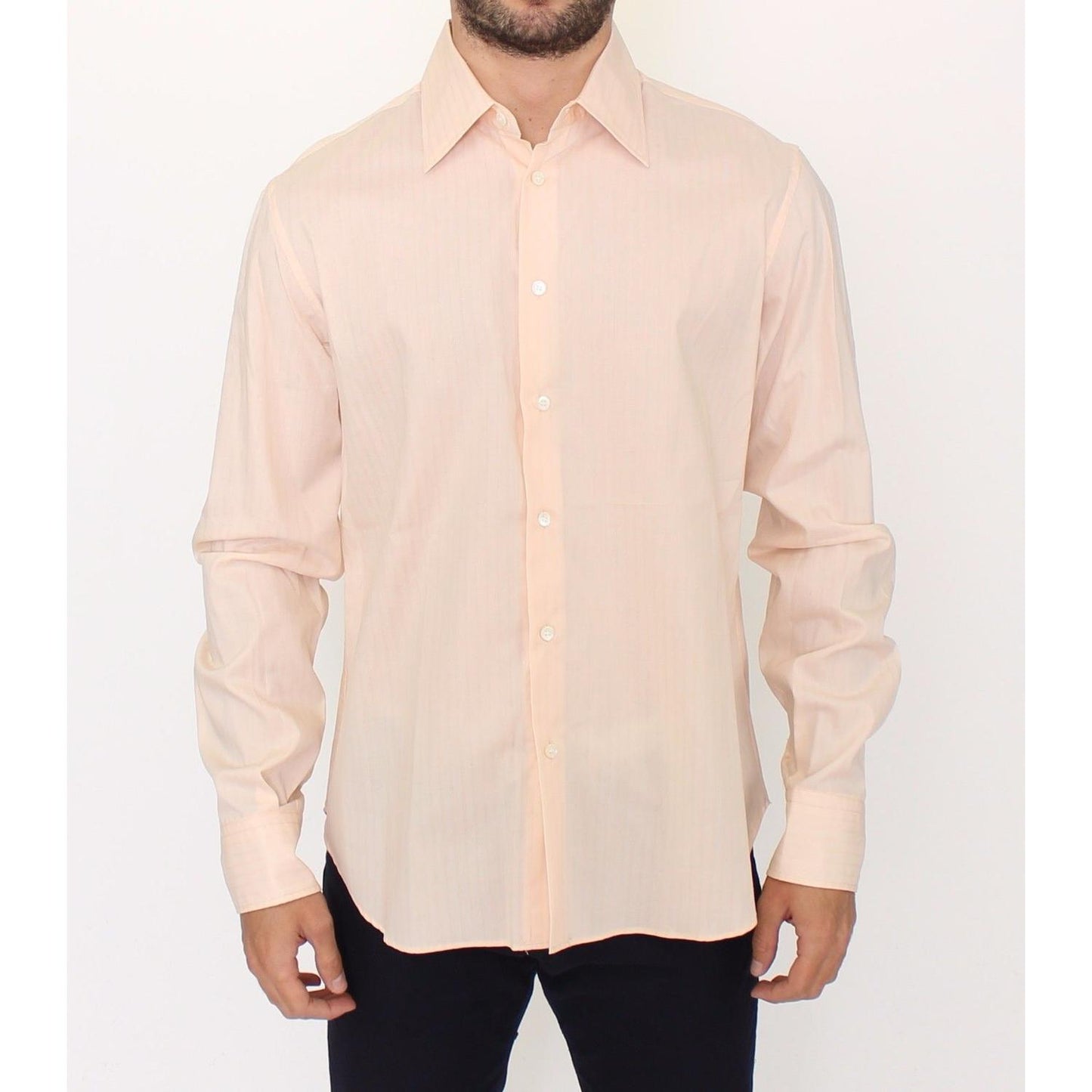 Ermanno Scervino Sunset Hues Striped Cotton Shirt Ermanno Scervino