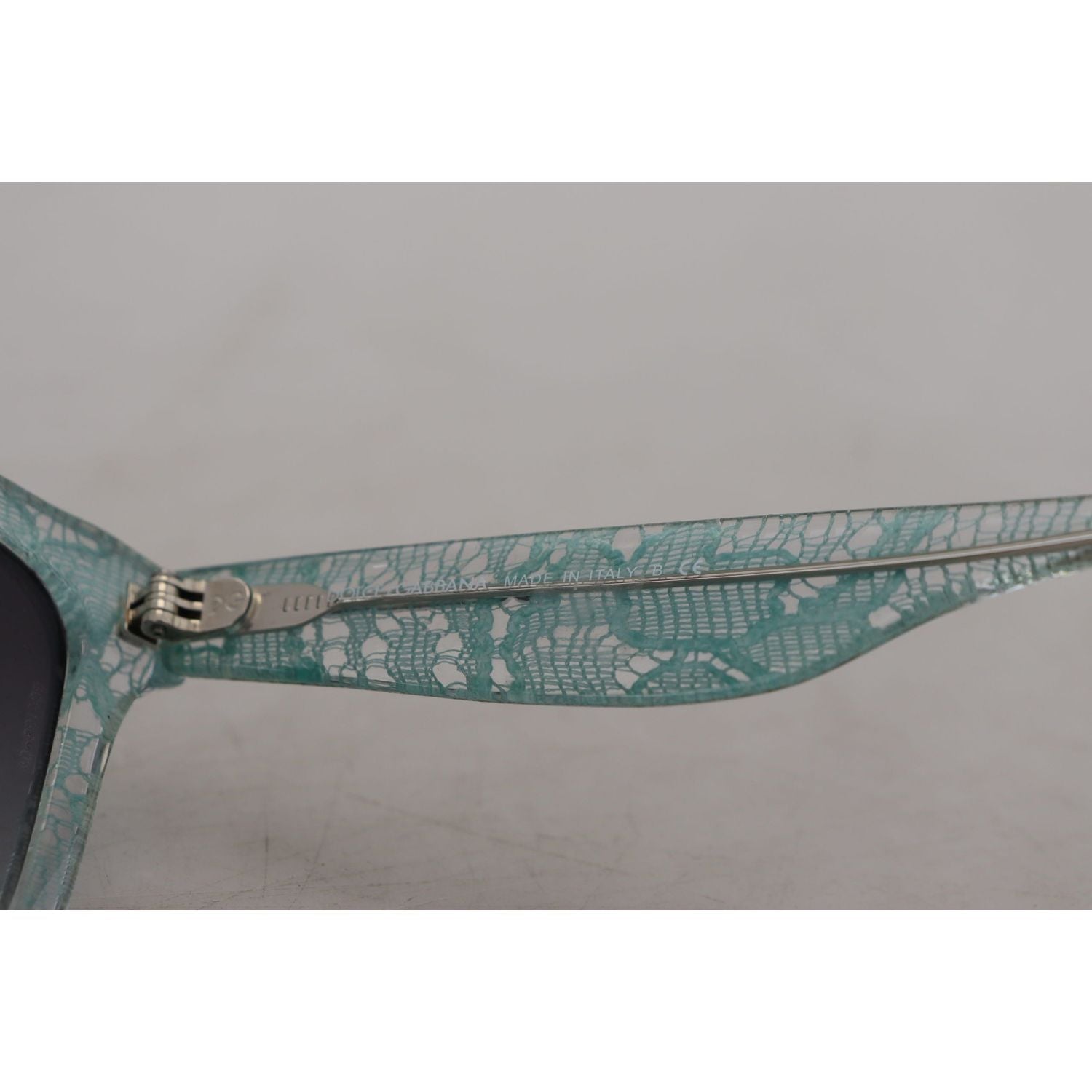 Dolce & Gabbana Blue Lace Acetate Crystal Round DG4190 Sunglasses