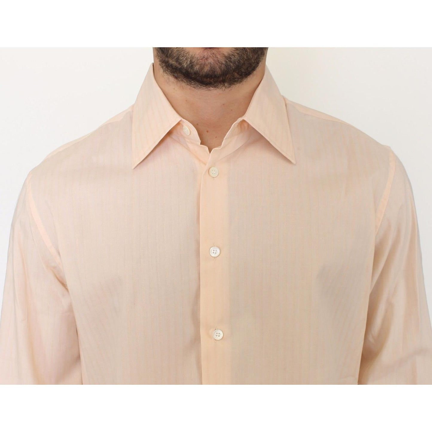 Ermanno Scervino Sunset Hues Striped Cotton Shirt Ermanno Scervino