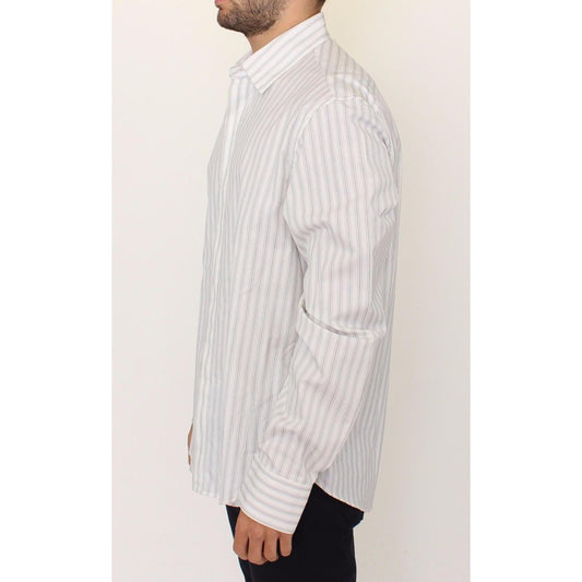 Ermanno Scervino Elegant Striped Cotton Casual Shirt Ermanno Scervino