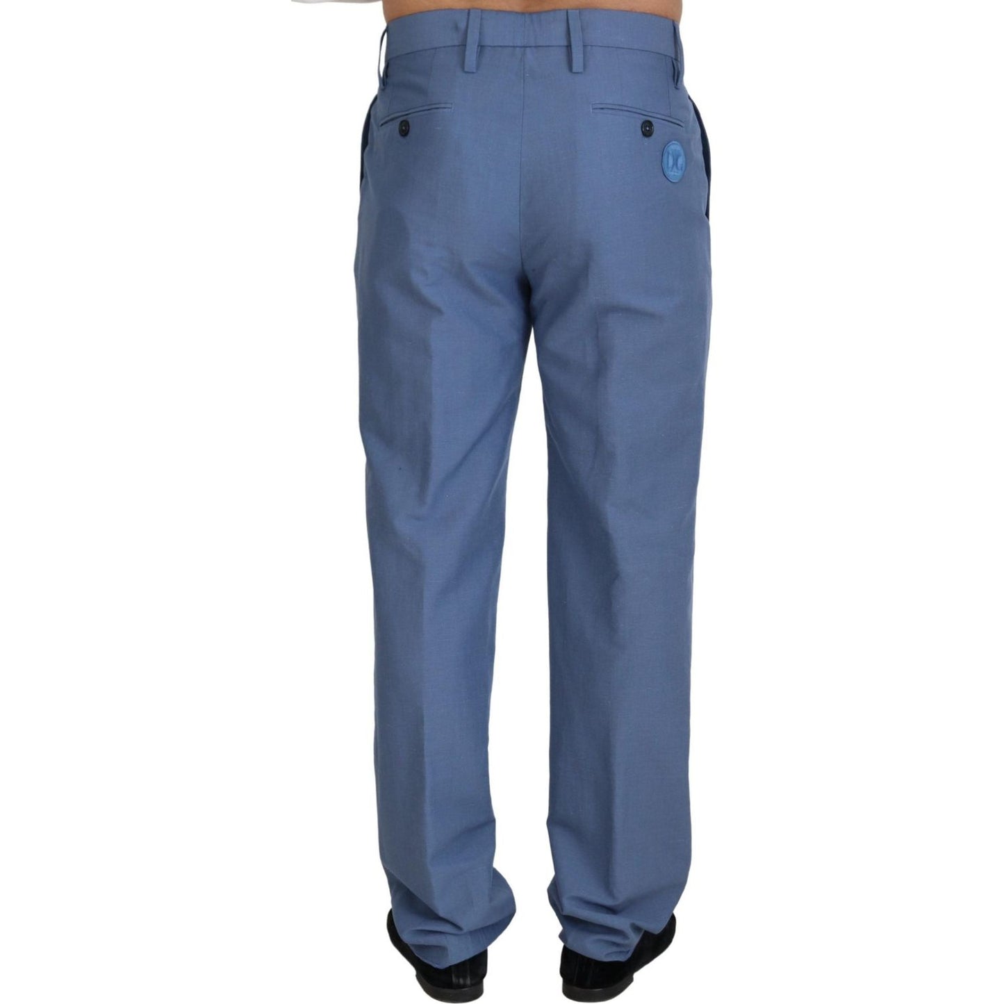 Dolce & Gabbana Elegant Regular Fit Dress Pants in Blue Jeans & Pants Dolce & Gabbana