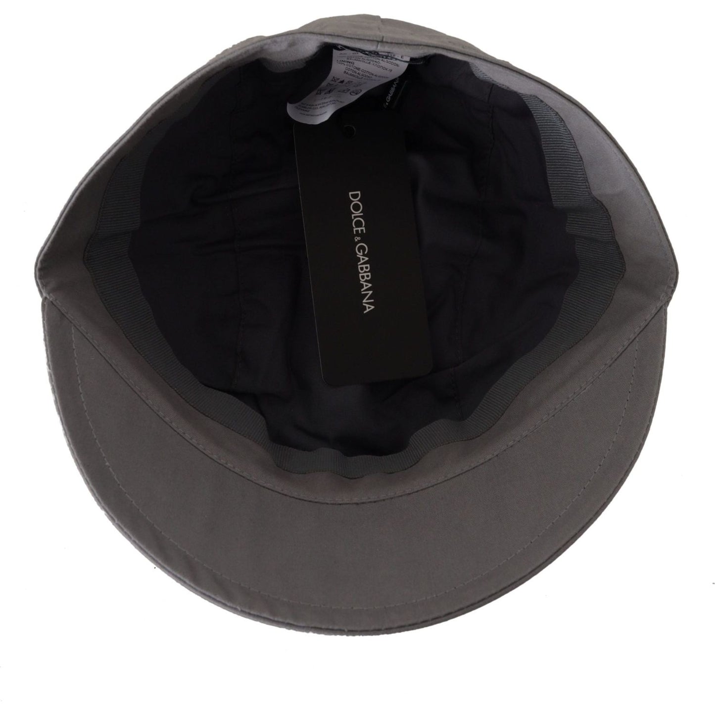 Dolce & Gabbana Elegant Gray Newsboy Cap - Classic Accessory Dolce & Gabbana