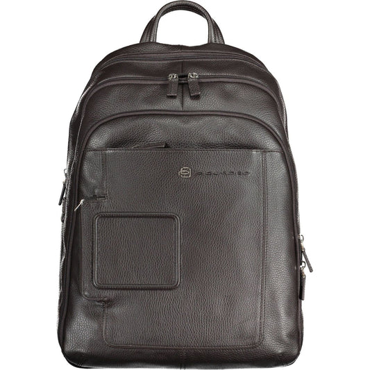 Elegant Leather Backpack with Laptop Compartment