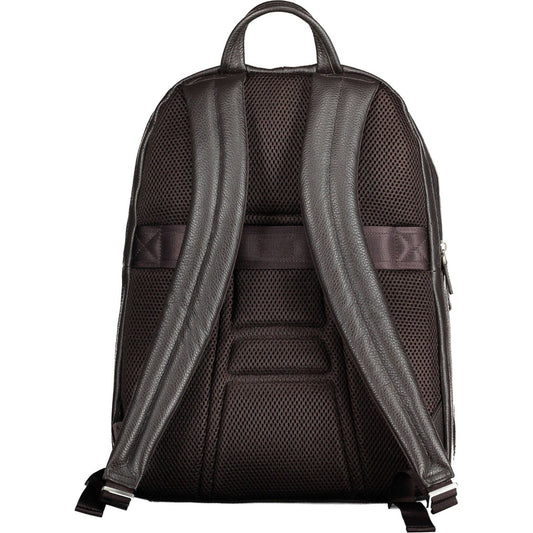 Elegant Leather Backpack with Laptop Compartment