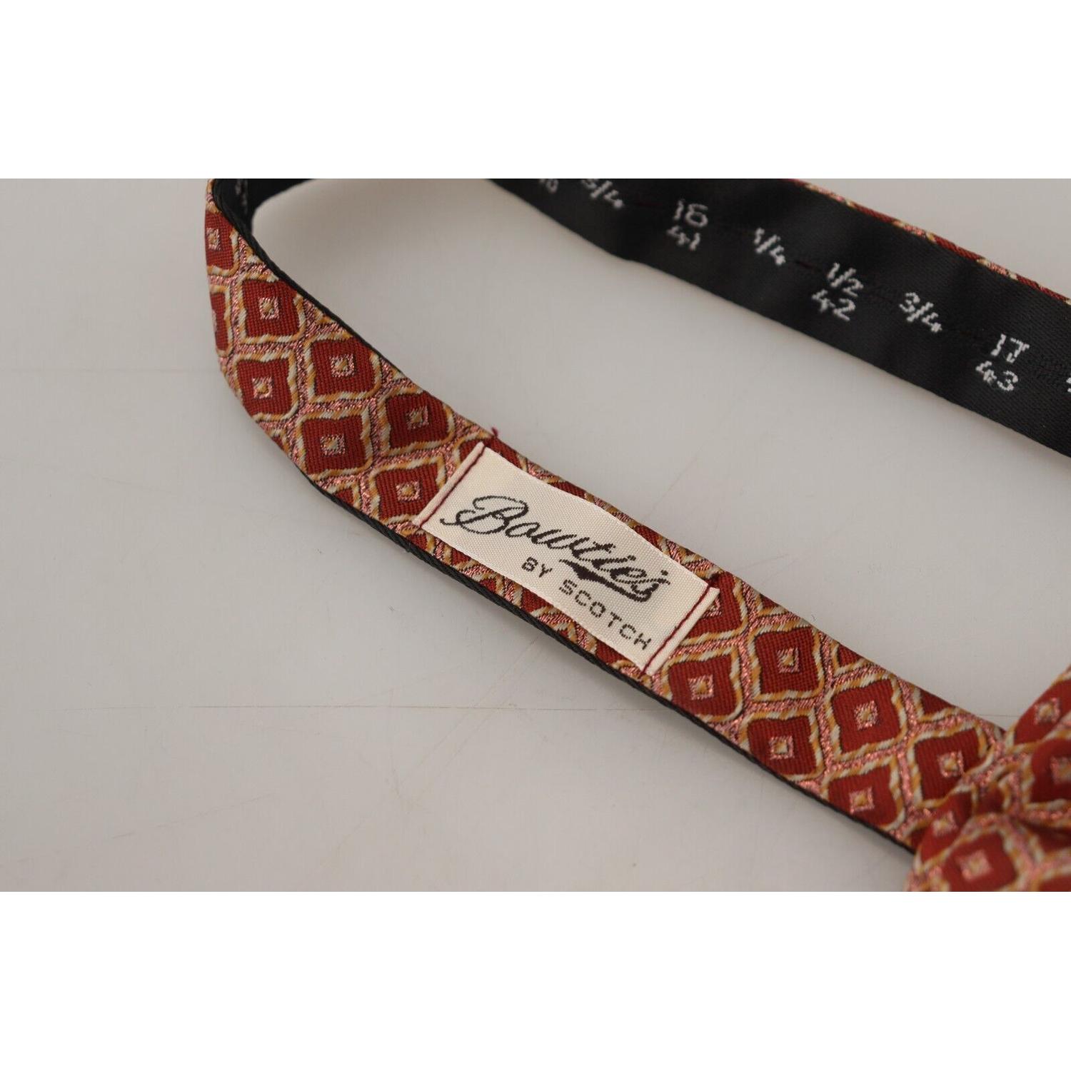 Scotch & Soda Multicolor Silk Adjustable Neck Papillon Men Bow Tie