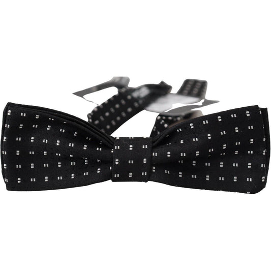 Dolce & Gabbana Elegant Black Silk Bow Tie Dolce & Gabbana