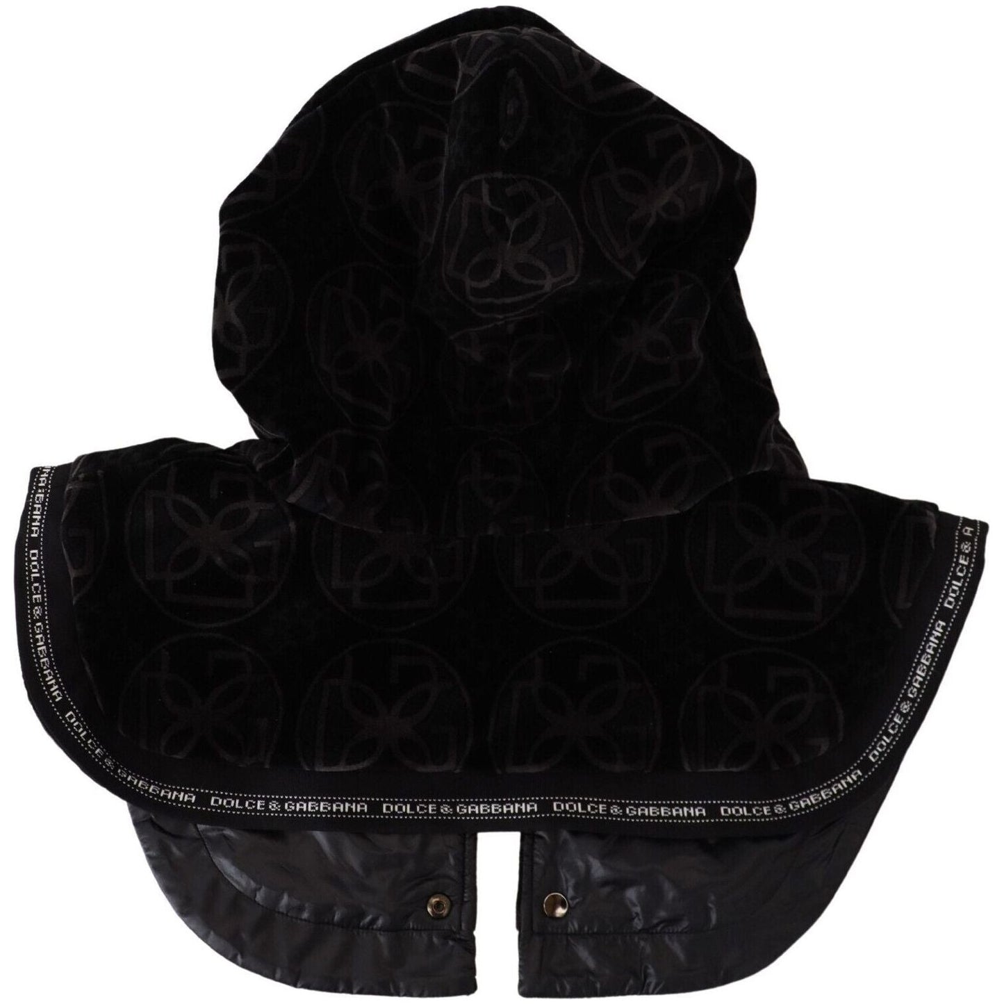 Dolce & Gabbana Elegant Black Cotton Blend Head Wrap Hat Dolce & Gabbana